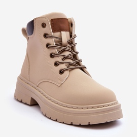 Trapper-Stiefel für Damen in warmem Hellbeige von Corbin 1