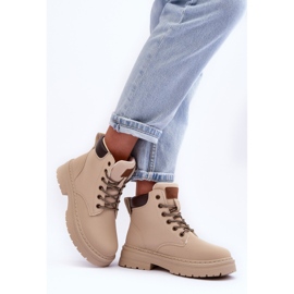 Trapper-Stiefel für Damen in warmem Hellbeige von Corbin 2