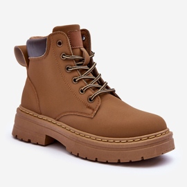 Trapper-Stiefel für Damen in warmem Dunkelbeige von Corbin 1