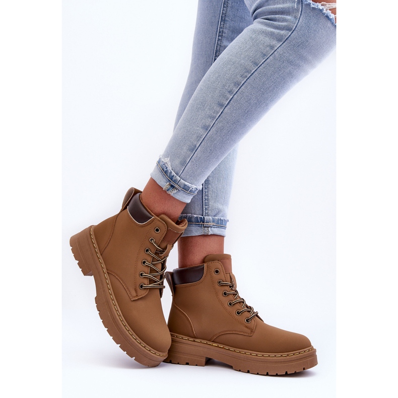 Trapper-Stiefel für Damen in warmem Dunkelbeige von Corbin 2