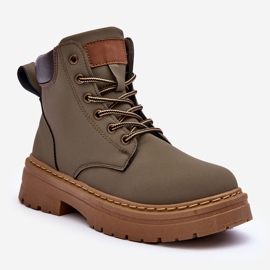 Trapper-Stiefel für Damen in warmem Grün von Corbin 1