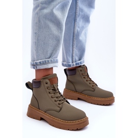 Trapper-Stiefel für Damen in warmem Grün von Corbin 5