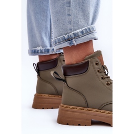 Trapper-Stiefel für Damen in warmem Grün von Corbin 4
