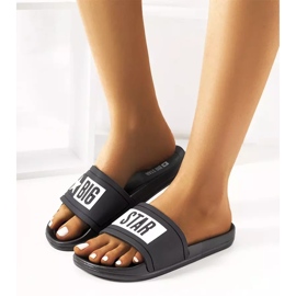 Schwarze Damen Big Star DD274A266 Hausschuhe 1