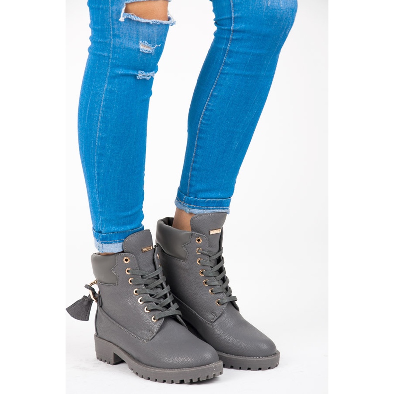 Vices New Collection Stilvolle Trapper grau 2