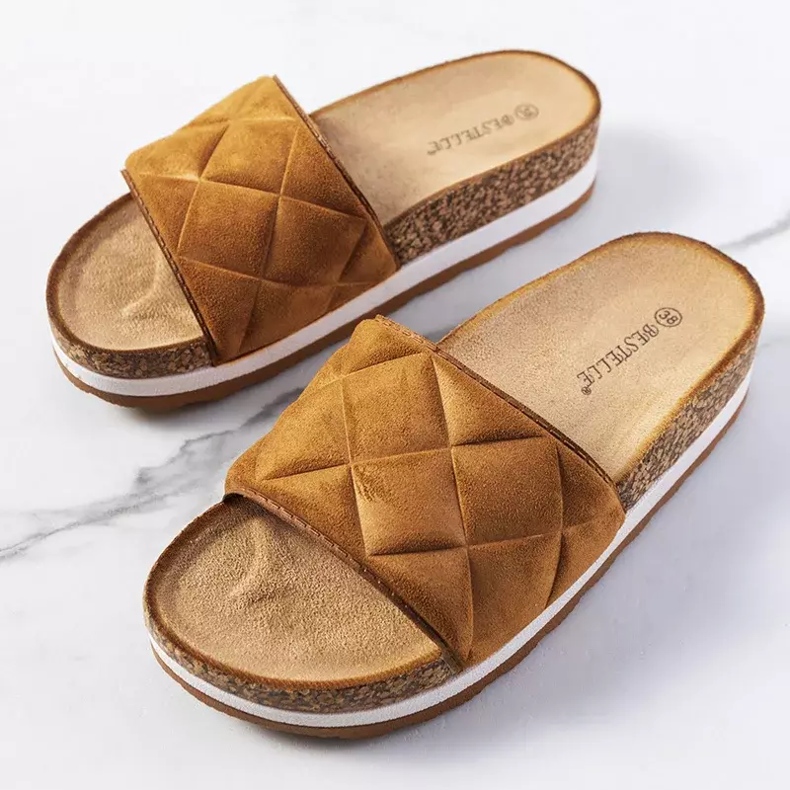 BM Braune Sandalen auf der Korksohle von Galts 1