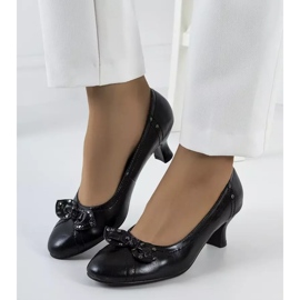 Schwarze Pumps mit Repina-Schleife 1