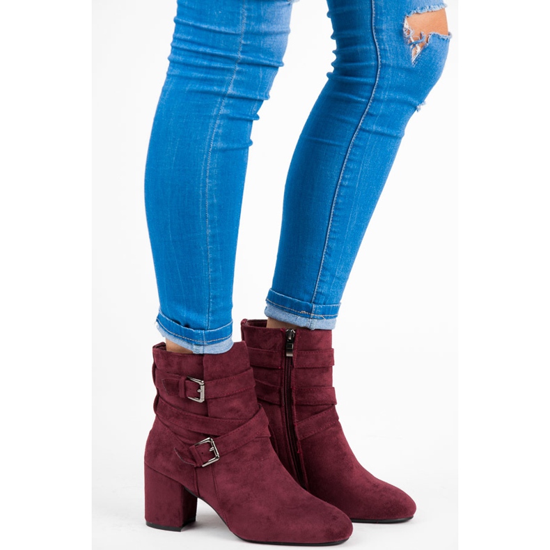 Seastar Kastanienbraune High Heels rot 1