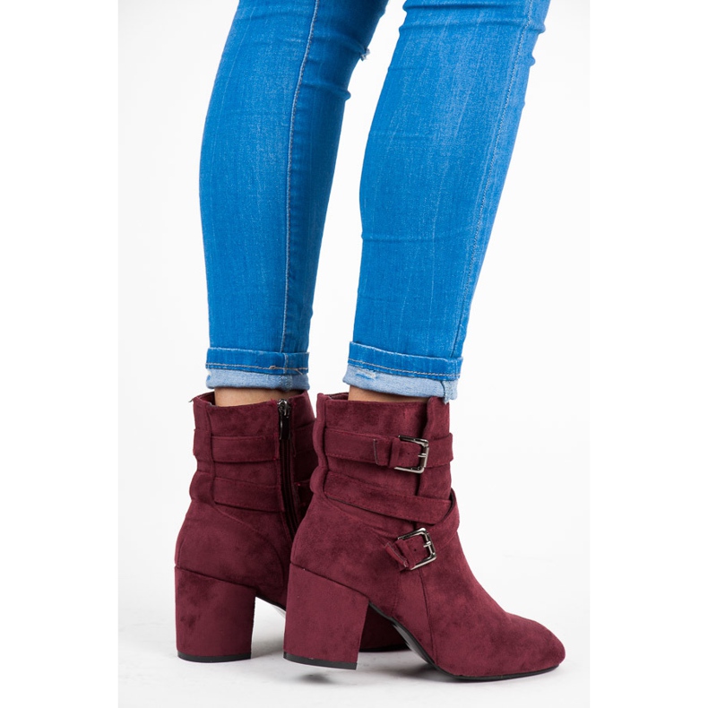 Seastar Kastanienbraune High Heels rot 2