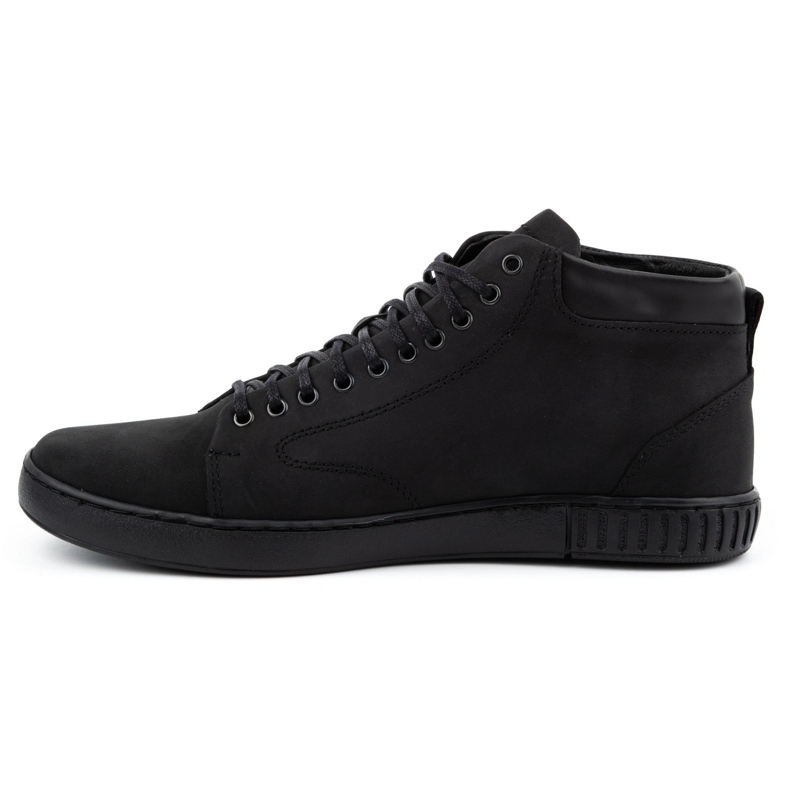 Polbut Creepers-Schuhe aus Leder für Herren 2108sw schwarz 1