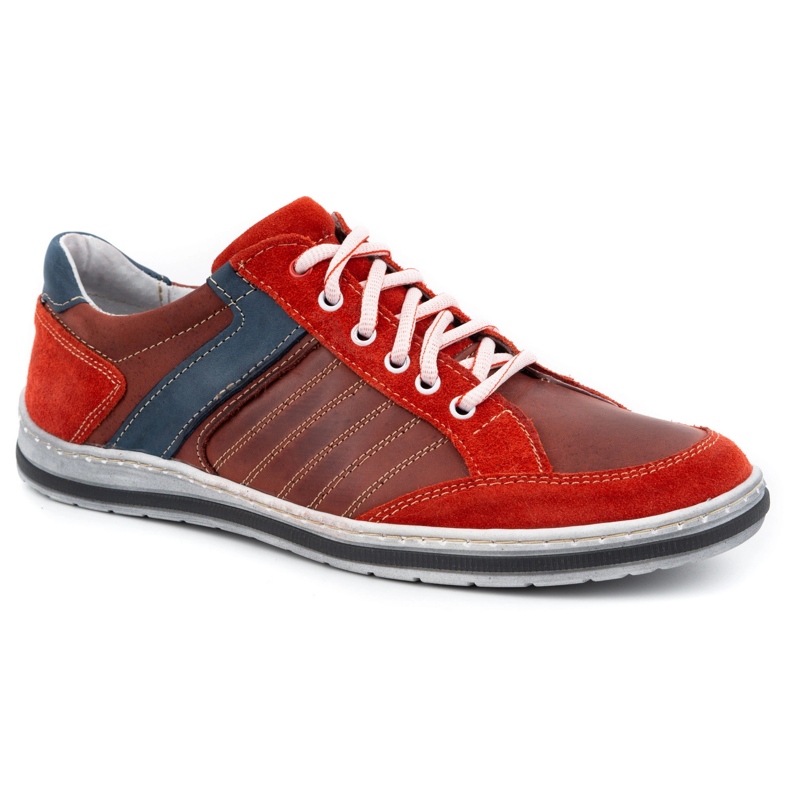 KOMODO Herrenschuhe aus polnischem Leder 236K rot 1