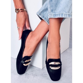 Saimon Black Damen-Loafer schwarz 1