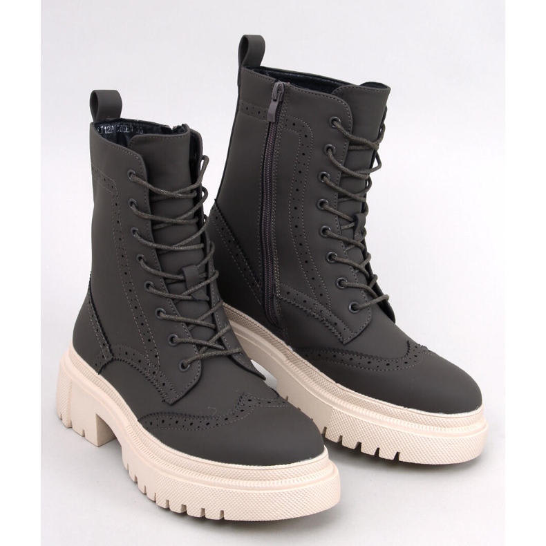 Aubert Green Schnürstiefel grün 1