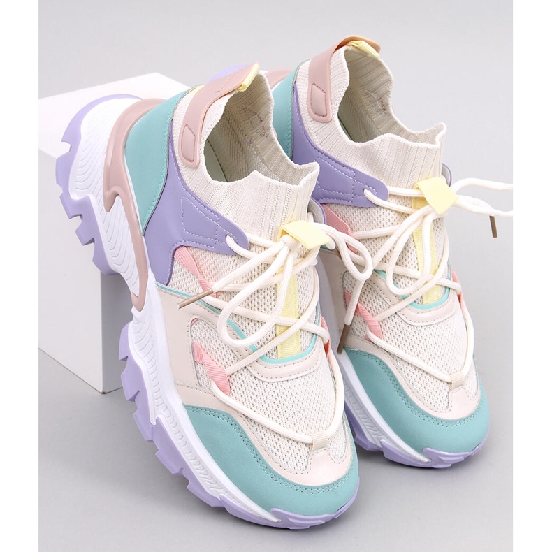 Beals Lila bunte Keilsneaker 1