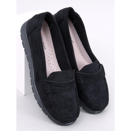 Wildleder-Slipper mit Lederinnensohle Marit Black schwarz 1