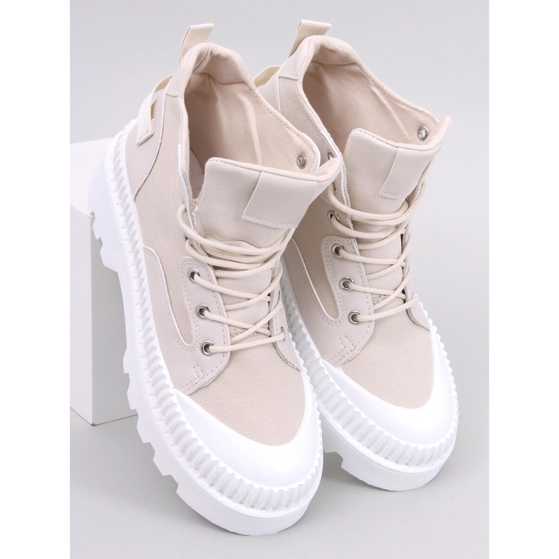 Tinli Beige High-Top-Sneaker 1
