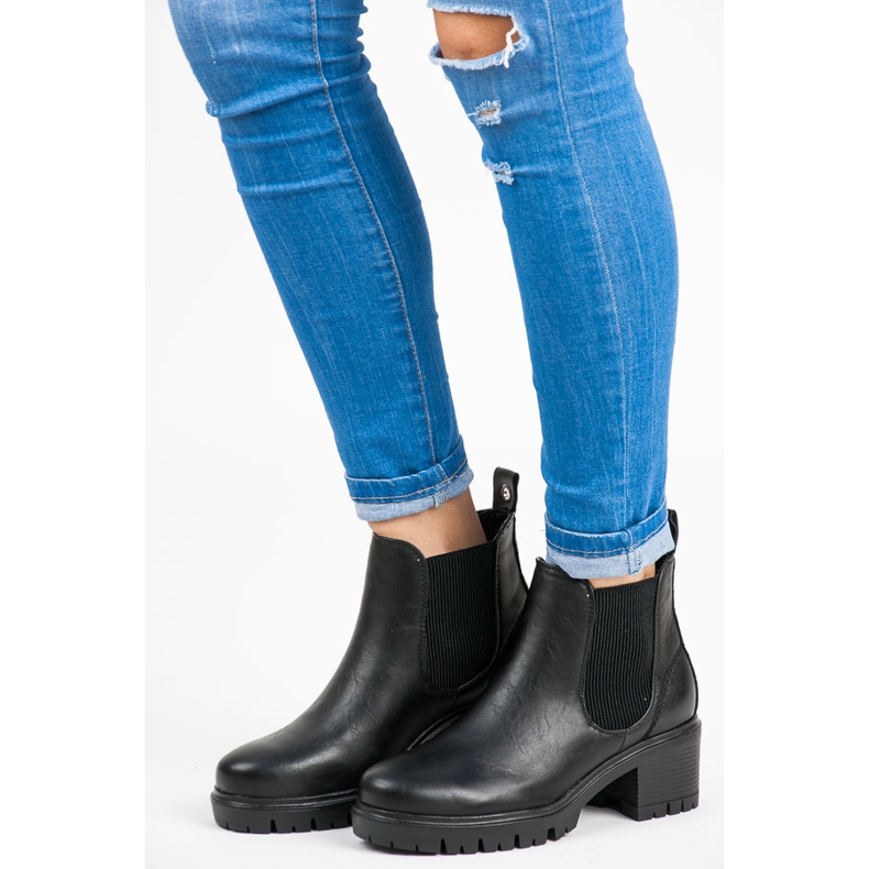 Vices New Collection Schwarze Chelsea-Stiefel 1