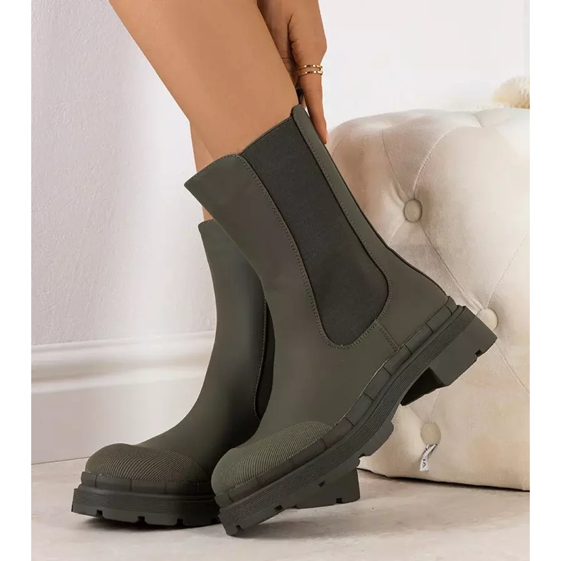 BM Grüne matte Antede-Stiefel 2