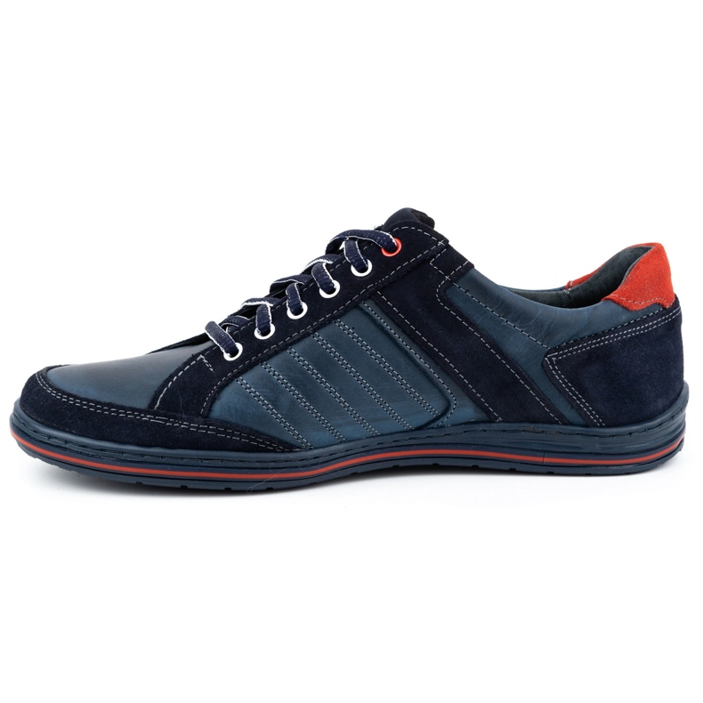 KOMODO Herrenschuhe aus polnischem Leder 236K blau 1