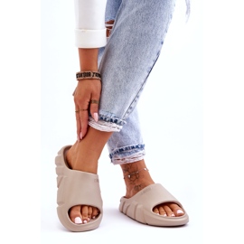 Leichte Big Star Foam-Hausschuhe für Damen LL274593 Beige 4