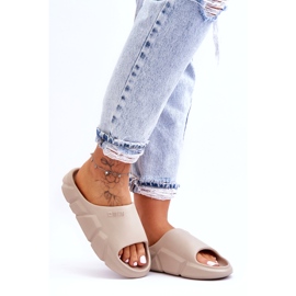 Leichte Big Star Foam-Hausschuhe für Damen LL274593 Beige 3