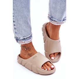 Leichte Big Star Foam-Hausschuhe für Damen LL274593 Beige 1