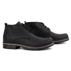Polbut Herren Lederstiefelette 2119 schwarz 3