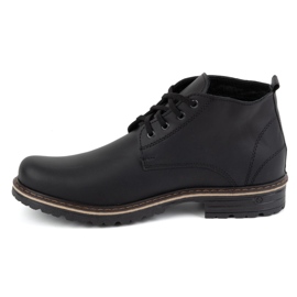 Polbut Herren Lederstiefelette 2119 schwarz 1