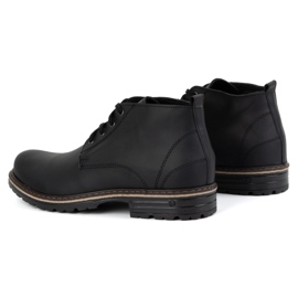 Polbut Herren Lederstiefelette 2119 schwarz 5