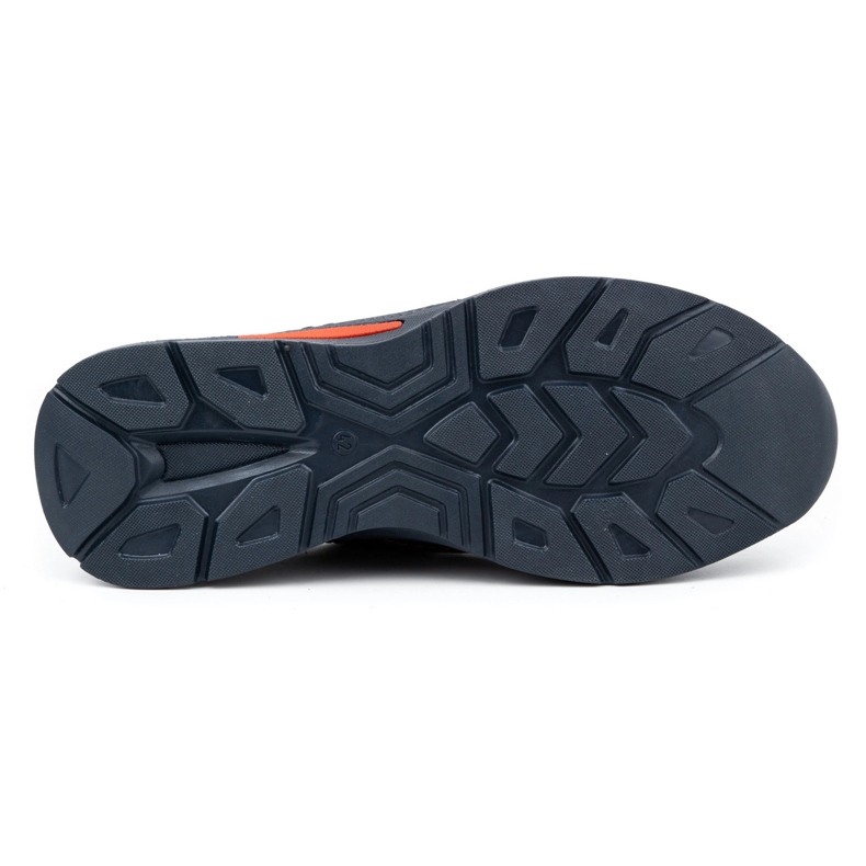 KOMODO Herren-Lederschuhe Sport 922K marineblaues Gesicht 1