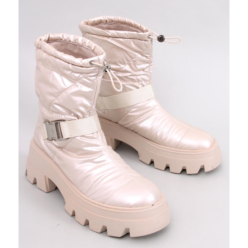 Bisset Beige Nylonstiefel 1