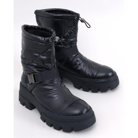 Schwarze Nylonstiefel von Bisset 1
