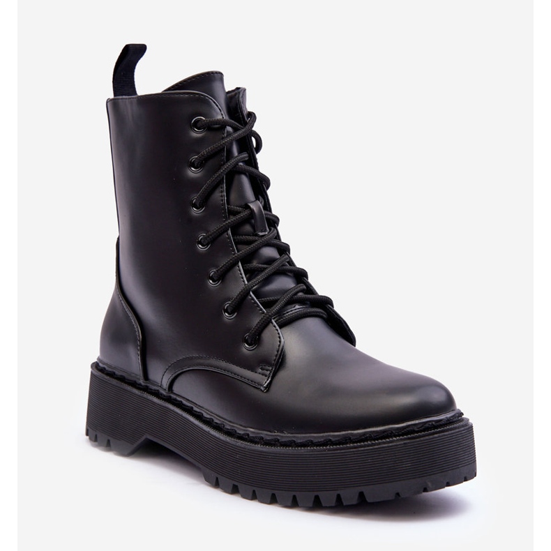 FB2 Leder-Arbeiterstiefel Schwarz Teflorna 1