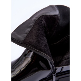 FB2 Lackierte Damen-Jodhpurstiefel Schwarz Elspetia 2