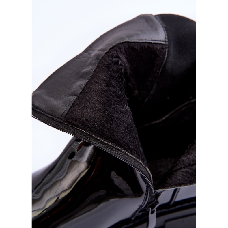 FB2 Lackierte Damen-Jodhpurstiefel Schwarz Elspetia 2