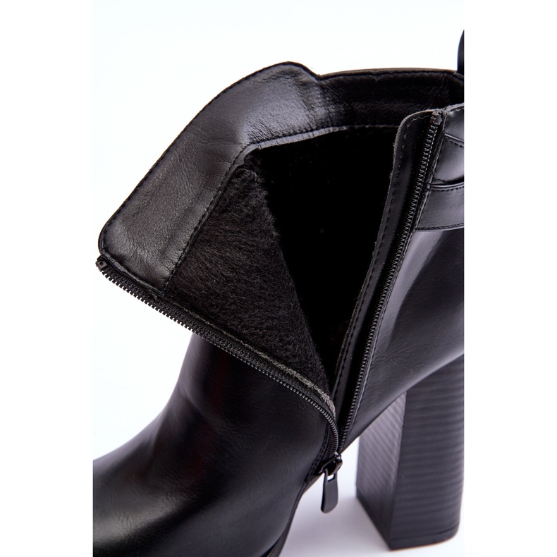 FB2 Leder-High-Heel-Stiefel Schwarz Liani 2