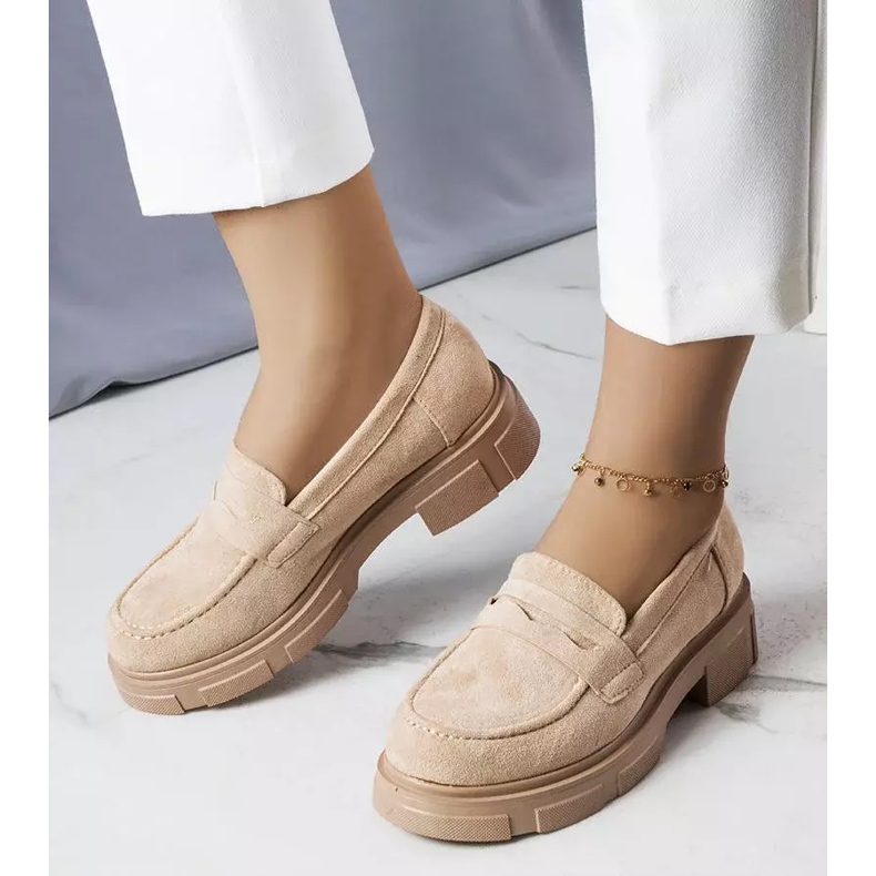 PA1 Beige Schuhe aus Öko-Wildleder von Alacoque 1