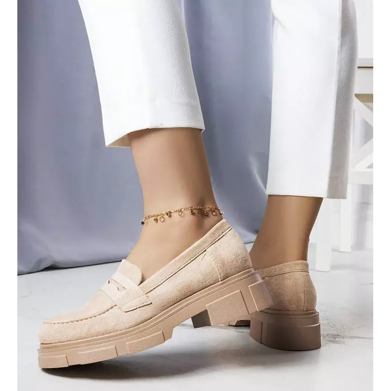 PA1 Beige Schuhe aus Öko-Wildleder von Alacoque 2