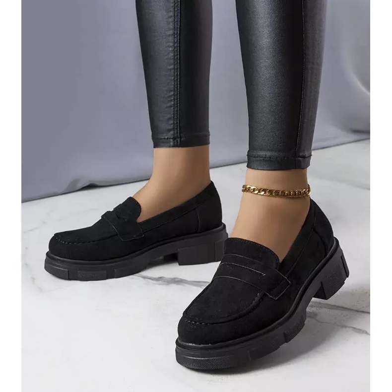 PA1 Schwarze Schuhe aus Öko-Wildleder von Alacoque 1