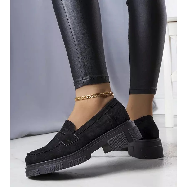 PA1 Schwarze Schuhe aus Öko-Wildleder von Alacoque 2