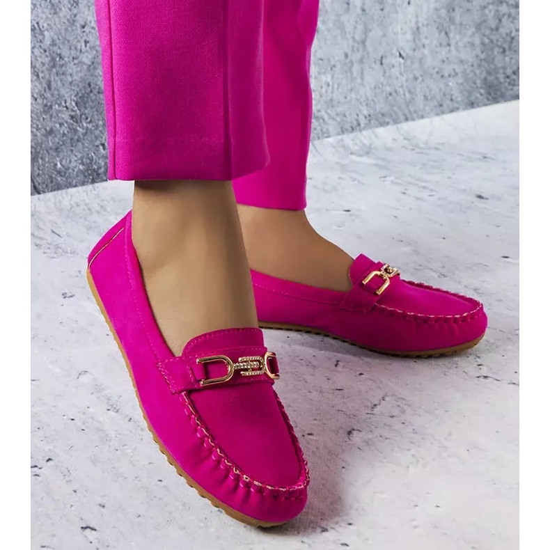 BM Loafer in Charrette-Rosa mit Ledersohle 1