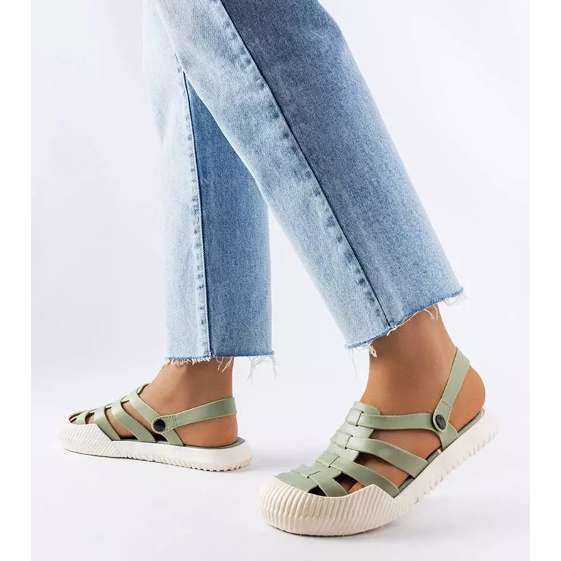 BM Canton-grüne Gummisandalen 1