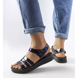 Sandalen QT2311-6 Navytpu schwarz 2