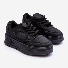 PG1 Damen-Plateau-Sneaker in Schwarz von Finos 2