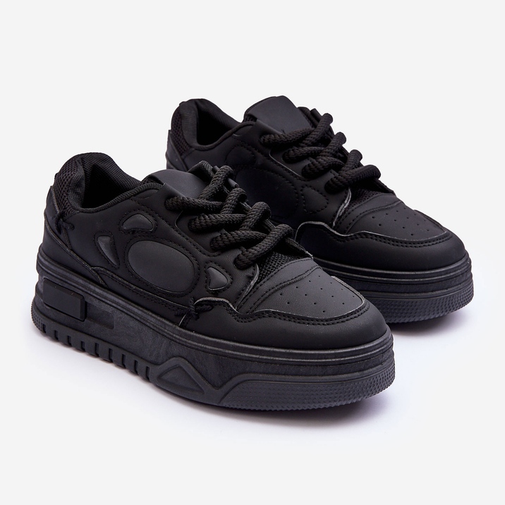 PG1 Damen-Plateau-Sneaker in Schwarz von Finos 2