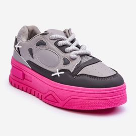 PG1 Damen-Plateau-Sneaker in Grau von Finos 1