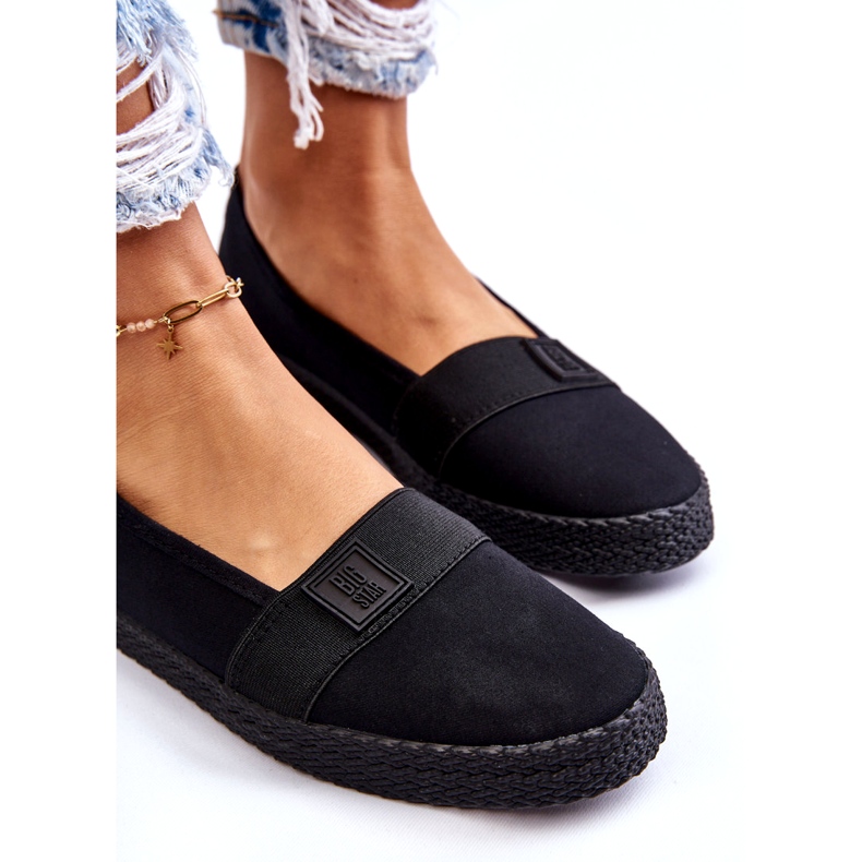 Damen Slip-On Big Star Turnschuhe LL274200 Schwarz 1