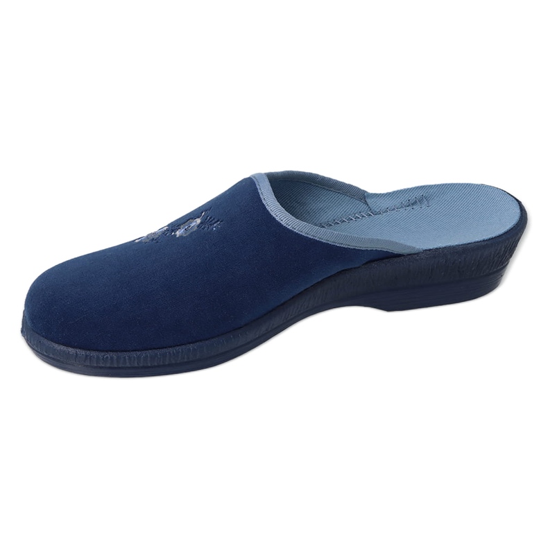 Befado Damen-PU-Hausschuhe mit Stickerei 219D481 Marineblau 2