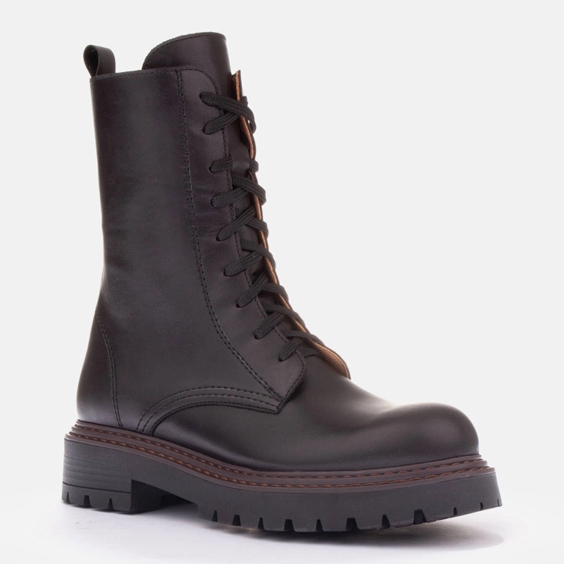 Marco Shoes Marco-Lederstiefel braun 1