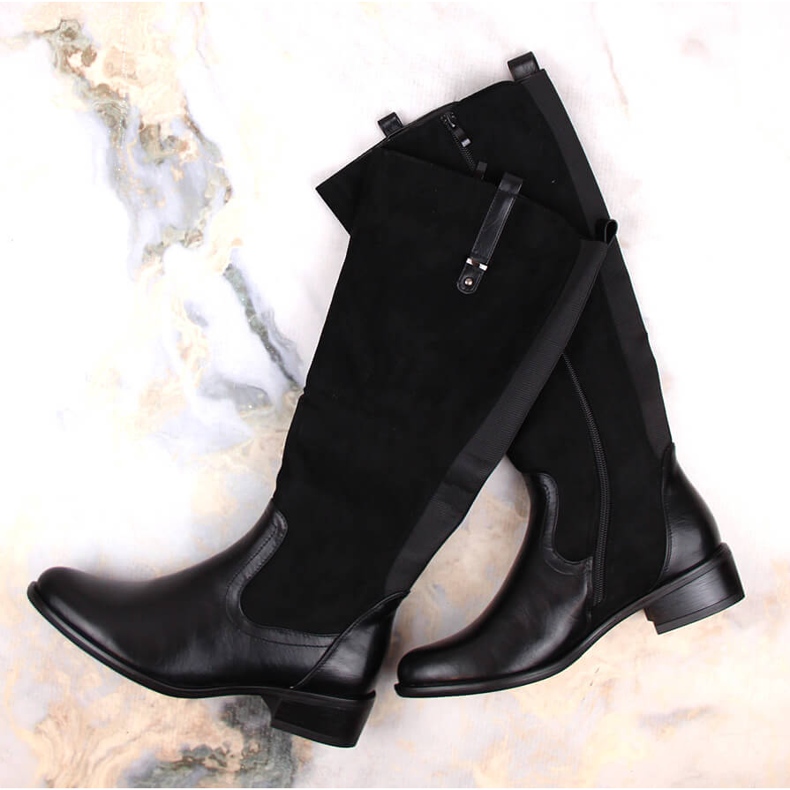 Damenstiefel isoliert schwarz Jezzi ASA198-22 1